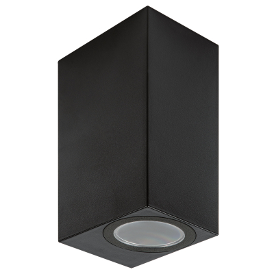 Светильник уличный UUL-P42A 2х6W-GU10 IP65 BLACK под две лампы GU10 архитектурный накладной корпус черный TM Uniel