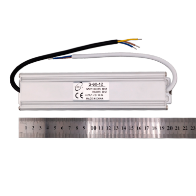 Блок питания влагозащищенный 60W.12V.5A.IP67 Oreol
