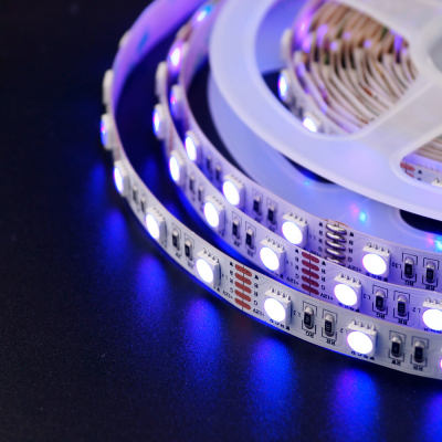 Сд лента МУЛЬТИКОЛОР 4в1 16Вт SMD5050-60LED 950Lm 12V IP33 RGBNW нейтральный белый Oreol